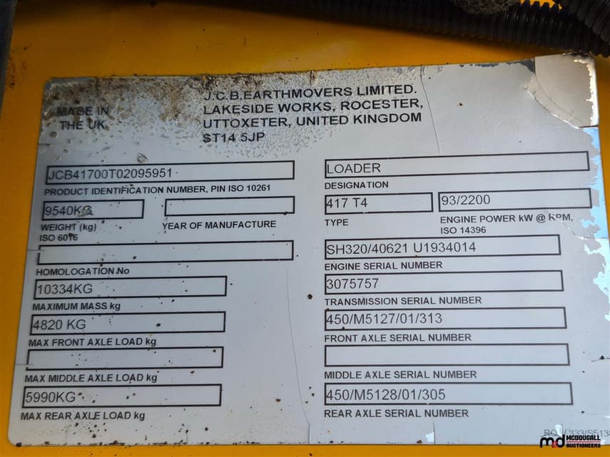 2014 JCB 417 T4 - 21